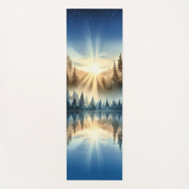 Custom Sunrise Forest Yoga Mat – Tranquil Nature