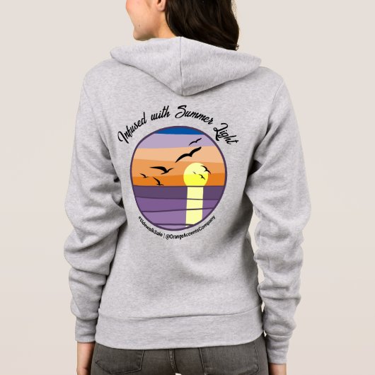 Custom Sunset Beach · Evenement & Merktekst Hoodie (Achterkant)