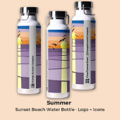 Custom Sunset Design · Event & Social Connect Waterfles