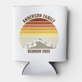 Custom Sunset Mountain Family Reunion Blikjeskoeler (Voorkant)