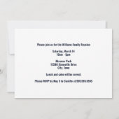 Custom Sunset Mountain Family Reunion Kaart (Achterkant)