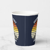 Custom Sunset Mountain Family Reunion Papieren Bekers (Rechts)