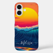 Custom Sunset Wave-Beach Case-Mate iPhone Case (Achterkant)