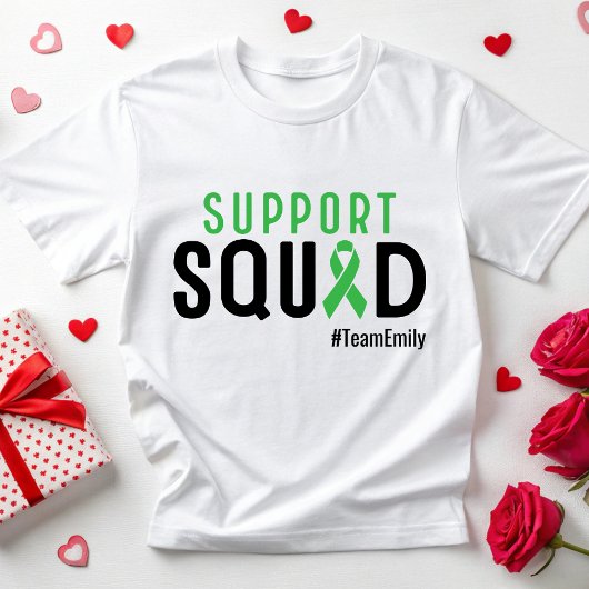 Custom Support Squad Nierziekte Bewustzijnsteam T-shirt
