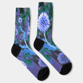 Custom Sustainable Premium Sock purple thistle Sokken (Rechts)