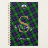 Custom Sutherland Schotse Tartan Maandelijks Weekb Planner (Voorkant)
