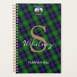 Custom Sutherland Schotse Tartan Maandelijks Weekb Planner
