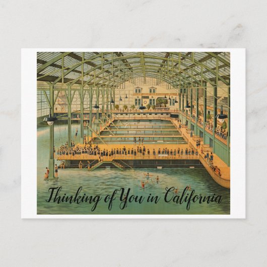 Custom Sutro Baths San Francisco California 1885 Briefkaart (Voorkant)