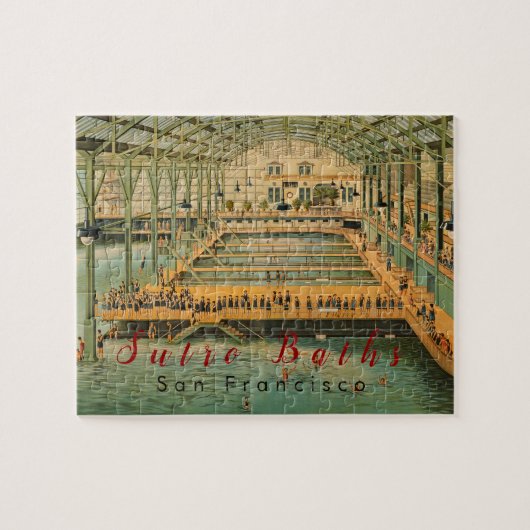 Custom Sutro Baths San Francisco California 1885 Legpuzzel (Horizontaal)