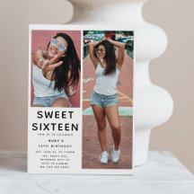 Custom 'SWEET 16' 2 Foto 16e Verjaardagsfeest