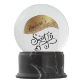Custom Sweet 16 Snow-Wereldbol Sneeuwbol (Voorkant)
