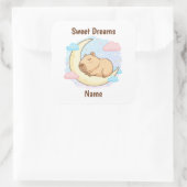 Custom Sweet Dreams Capybara Sticker (Tas)