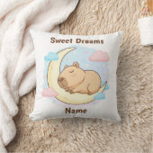 Custom Sweet Dreams Capybara Throw Pillow Kussen (Deken)