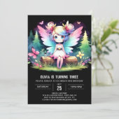 Custom Sweet Fairy Verjaardag Kaart (Staand voorkant)