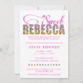 CUSTOM Sweet Rebecca SNOEP Baby shower Uitnodiging (Voorkant)