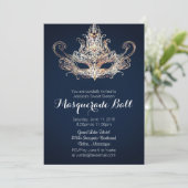 Custom Sweet Sixteen Masquerade Ball - Marine Kaart (Staand voorkant)