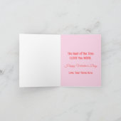 Custom Sweet Valentine’s Day Card Kaart (Binnen)