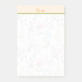 Custom Sweet waterverf bloemen Roze achtergrond Post-it® Notes (Voorkant)