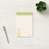 Custom sweet waterverf bloemen roze Groen Post-it® Notes (Kantoor)