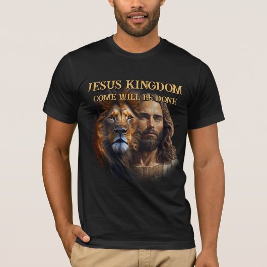 Custom T-shirt JESUS KINGDOM COME (Voorkant)