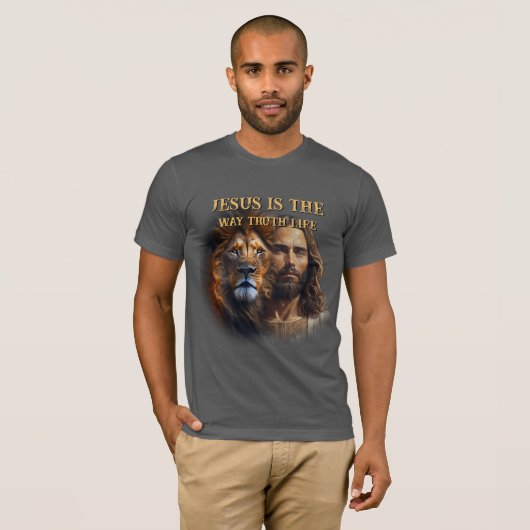 Custom T-shirt JEZUS IS DE MANIER WAAROP WAARHEID  (Voorkant volledig)