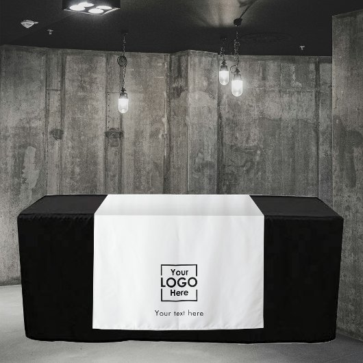 Custom Table Runner Banner Business Logo Text Wandkleed