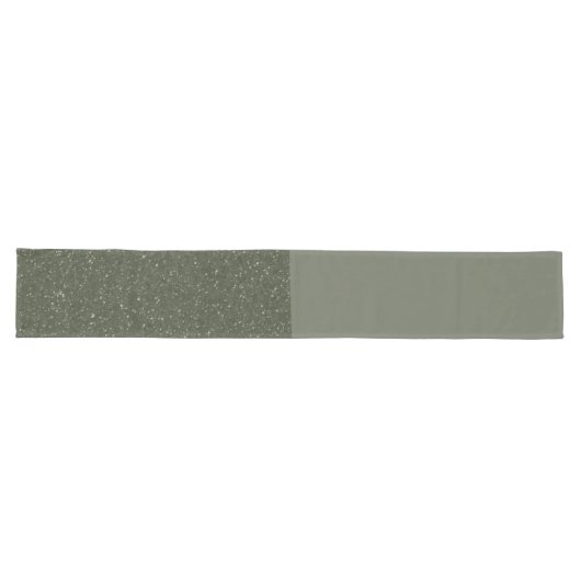Custom Table Runner – Moss Green & Noise Texture Lange Tafelloper (Horizontaal)