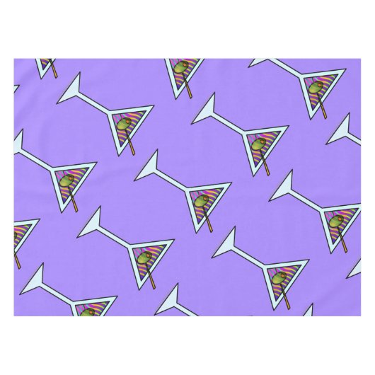 CUSTOM TABLECLOTHS - MARTINI-ONTWERP TAFELKLEED (Voorkant (Horizontaal))