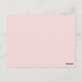 CUSTOM TAFELNUMMER schattige moderne vingerafdruk (Achterkant)