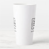 Custom Tall 17oz Logo Latte No Minimum mug Mok (Voorkant)
