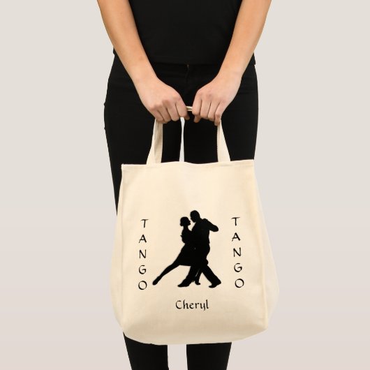 Custom Tango Dance 2 Silhouette Canvas tas (Voorkant (product))