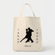 Custom Tango Dance 2 Silhouette Canvas tas