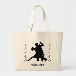 Custom Tango Dance Silhouette Canvas tas