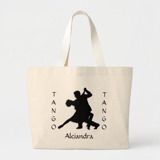 Custom Tango Dance Silhouette Canvas tas (Voorkant)