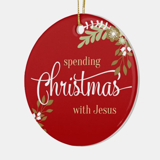 Custom-tante Margaret Keramisch Ornament (Links)