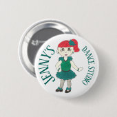 Custom Tap Dancer Dance Teacher Studio Overweging Ronde Button 5,7 Cm (Voorkant /achterkant)