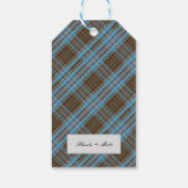 Custom Tartan Clan Anderson Checkered Plaid Cadeaulabel (Achterkant)