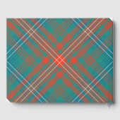 Custom Tartan Rustic Wilson Plaid Wedding Gastenboek (Achterkant)