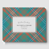 Custom Tartan Rustic Wilson Plaid Wedding Gastenboek (Voorkant)