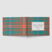 Custom Tartan Rustic Wilson Plaid Wedding Gastenboek (Volledig)