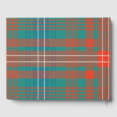 Custom Tartan Rustic Wilson Plaid Wedding Gastenboek (Achterkant)