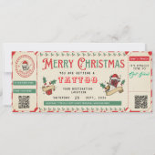 Custom Tattoo GiftCard Ticket Certificate Voucher Kaart (Voorkant)
