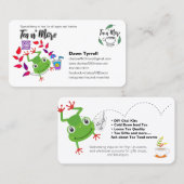 Custom Tea Company Visitekaartje (Voorkant / Achterkant)