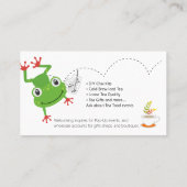 Custom Tea Company Visitekaartje (Achterkant)