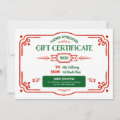 Custom Teacher Appreciation Cadeaubon Kaart (Voorkant)