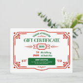 Custom Teacher Appreciation Cadeaubon Kaart (Staand voorkant)