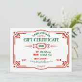 Custom Teacher Appreciation Gift Certificate Kaart (Staand voorkant)