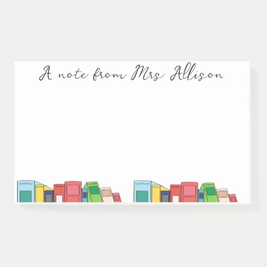 Custom Teacher Appreciation Gift Sticky Notes  (Voorkant)