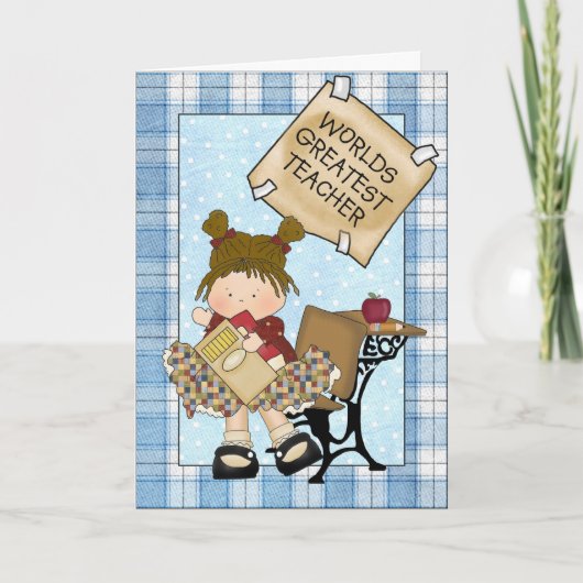 Custom Teacher Appreciation Wenskaart Feestdagen Kaart (Voorkant)