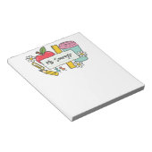 Custom Teacher Back to School & Teacher Notitieblok (Schuin)